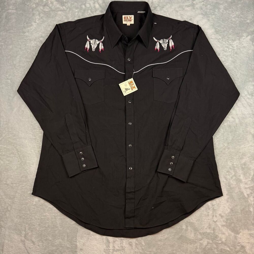 Ely-cattleman Men's Black Shirt